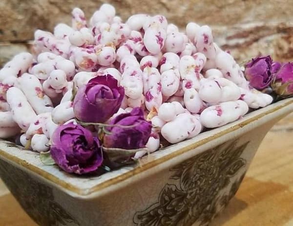 تصویر 2 از قیمت شکر پنیر گل محمدی + پخش تولیدی عمده کارخانه